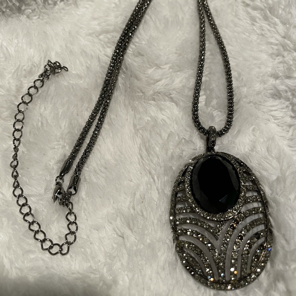 Fashion Black Stone Necklace